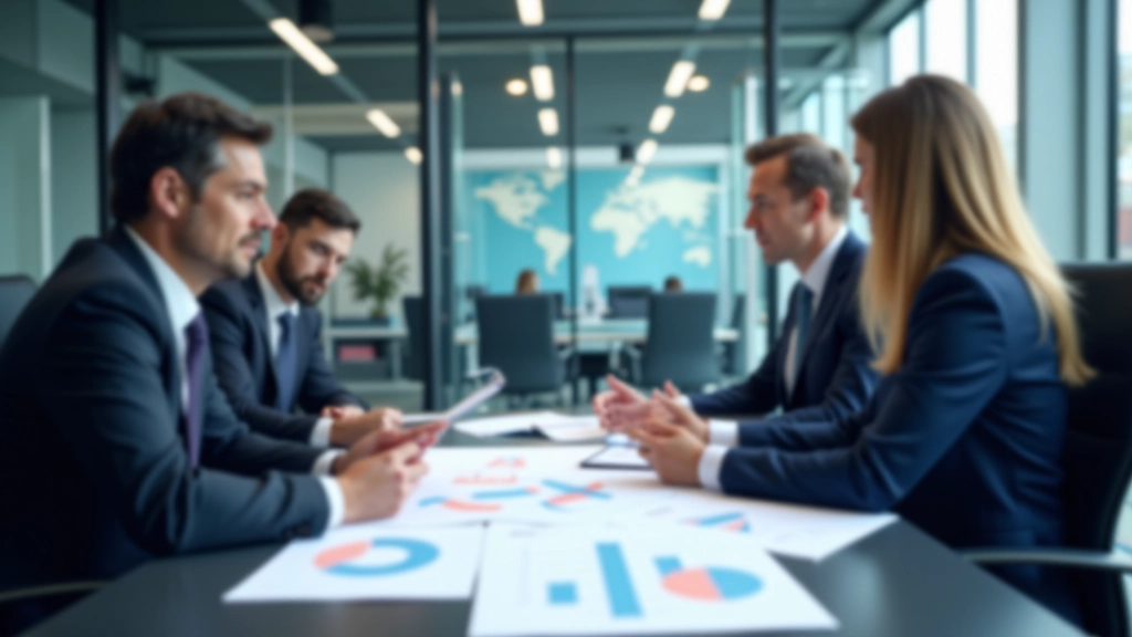 Geschäftsmeeting mit Supply-Chain-Managern, Diskussion von Lieferketten-Strategien