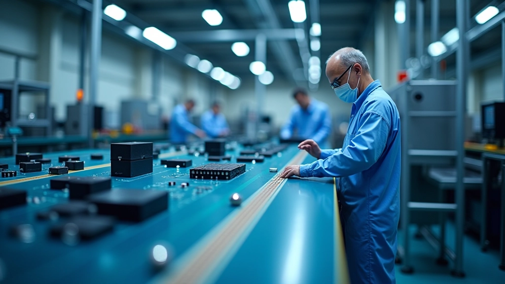 Halbleiter-Fabrik mit modernen Produktionsanlagen für staatlich geförderte Chipherstellung